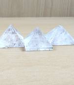 Clear Quartz Gem Pyramid Size 2-3 Inch Chakra Balancing Reiki
