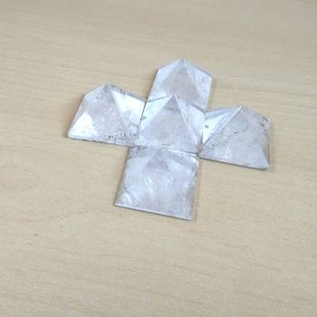 Clear Quartz Gem Pyramid Size 2-3 Inch Chakra Balancing Reiki 2