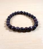 Garnet Diamond Cut Bead Bracelet Size 8MM Unisex Bracelet Chakra balancing Chakra Gem