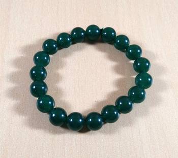 Green Jade Bead Bracelet Bead Size-10mm Gem Bracelet Bracelet Reiki Bracelet 1