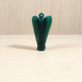 Green Jade Gem Angel Size - 2 Inch Natural Gem Chakra  Aura Cleansing 4