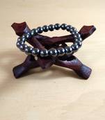 Hematite  Bead Bracelet Size 8MM  Unisex Bracelet Yoga Gem Bracelet Reiki Bracelet