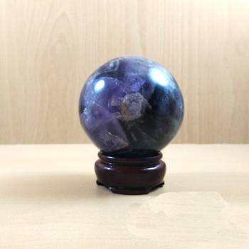Indian Amethyst Gem Sphere Wt. - 150-250gm  Chakra Balancing Reiki And Aura Cleansing 3