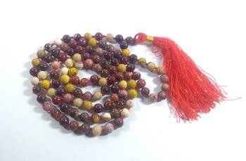 Mookaite Jasper Natural Mala Bead Size - 8MM Chakra Balancing Reiki  Aura Cleansing 4