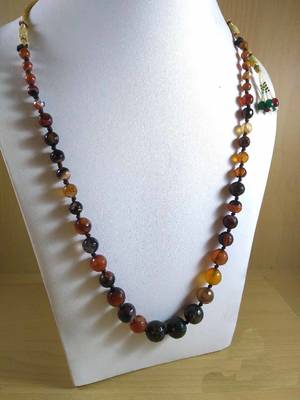 Multi Onyx Mala Necklace Boho Beaded Necklace Faceted Onyx Necklace Fancy Necklace Raw! 2