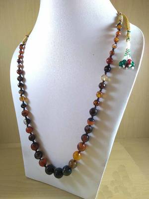 Multi Onyx Mala Necklace Boho Beaded Necklace Faceted Onyx Necklace Fancy Necklace Raw! 3