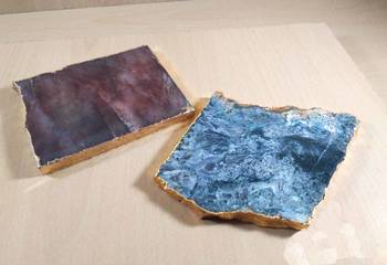 Onyx Coasters Set Of 2Pcs Coaster Agate Coasters Beautiful Onyx Coaster Agate Place Cards Boho Decor Geodge Slab 2