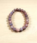 Peach Druzy Agate Bead Bracelet Size 8MM Unisex Bracelet Yoga Meditation  Chakra Gem