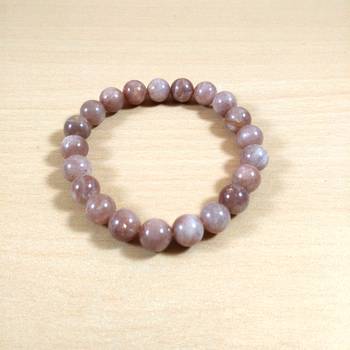 Peach Moon Bead Bracelet 8MM Men's Bracelet Womens Bracelet Chakra  Jewelry Yoga  Beads 1