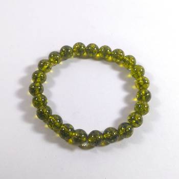 Peridot Bead Bracelet Size 8MM Unisex Bracelet Meditation Yoga 2
