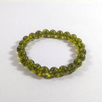 Peridot Bead Bracelet Size 8MM Unisex Bracelet Meditation Yoga 3