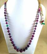 Pink And Green Onyx Mala Necklace Boho Beaded Necklace Faceted Onyx Necklace Fancy Necklace