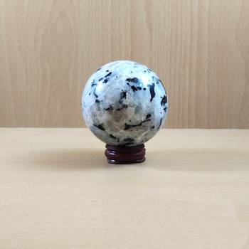 Rainbow Moon Gem Sphere With Fire Wt. - 150-250gm  Chakra Balancing Reiki And Aura Cleansing 2