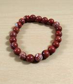 Red Jasper Beads Bracelet Size 8MM Unisex Bracelet Chakra Balancing Beads Aura Cleansing