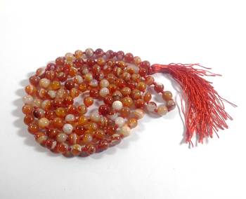 Red Sulemani Natural Mala Bead Size - 8MM Chakra Balancing Reiki  Aura Cleansing 1