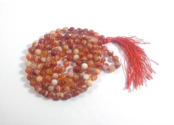 Red Sulemani Natural Mala Bead Size - 8MM Chakra Balancing Reiki  Aura Cleansing 4