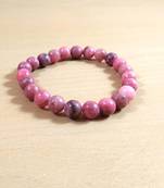 Rhodochrosite Bracelet Size 8MM Unisex Bracelet Pink Bracelet Energized Bracelet