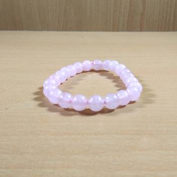 Rose Quartz Beads Bracelet Size 8MM Unisex Bracelet Chakra 4