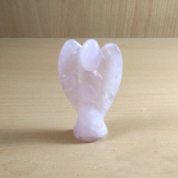 Rose Quartz Gem Angel Size - 3 Inch Natural Gem Chakra  Aura Cleansing 1