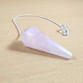 Rose Quartz Gem Dowsing Pendulum Chakra & Reiki  Dowser Dowser Spiritual divination 1