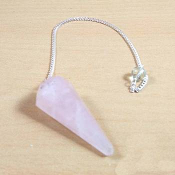 Rose Quartz Gem Dowsing Pendulum Chakra & Reiki  Dowser Dowser Spiritual divination 2