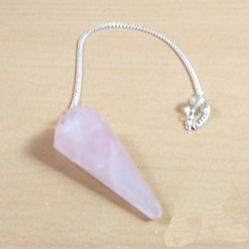 Rose Quartz Gem Dowsing Pendulum Chakra & Reiki  Dowser Dowser Spiritual divination 3