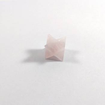 Rose Quartz Gem Merkaba Size - 1Inch Chakra Balancing Reiki  Aura Cleansing 1