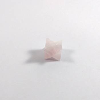 Rose Quartz Gem Merkaba Size - 1Inch Chakra Balancing Reiki  Aura Cleansing 2