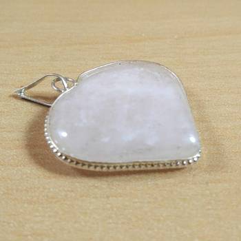Rose Quartz Heart Pendant Natural Gem Original  Chakra Balancing 3