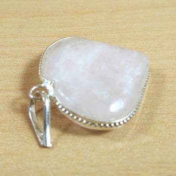 Rose Quartz Heart Pendant Natural Gem Original  Chakra Balancing 4
