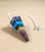 Seven Chakra Gem Dowsing Pendulum Chakra & Reiki  Dowser Dowser Spiritual divination