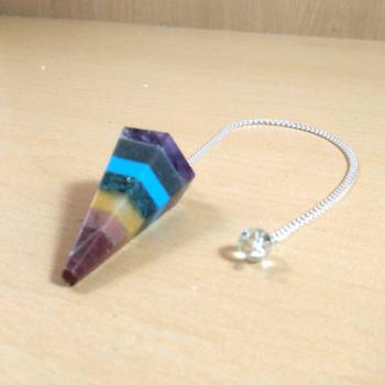 Seven Chakra Gem Dowsing Pendulum Chakra & Reiki  Dowser Dowser Spiritual divination 2