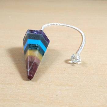 Seven Chakra Gem Dowsing Pendulum Chakra & Reiki  Dowser Dowser Spiritual divination 3