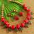 Awesome Handmade Silk Thread Red Designer Necklace Set Dj14347