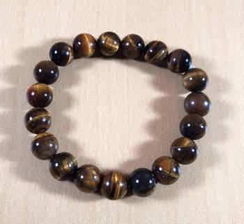 Tiger Eye Bead Bracelet Bead Size-10mm Gem Bracelet Bracelet Reiki Bracelet 1