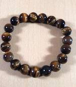 Tiger Eye Bead Bracelet Bead Size-10mm Gem Bracelet Bracelet Reiki Bracelet