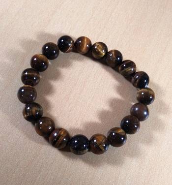 Tiger Eye Bead Bracelet Bead Size-10mm Gem Bracelet Bracelet Reiki Bracelet 3