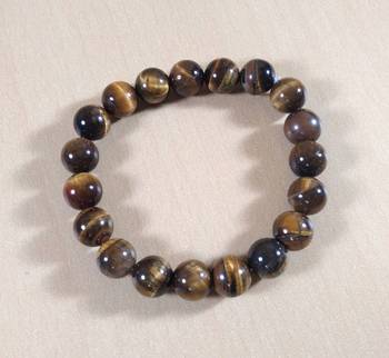 Tiger Eye Bead Bracelet Bead Size-10mm Gem Bracelet Bracelet Reiki Bracelet 4