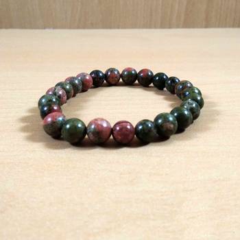 Unakite Gem Bead Bracelet Size 8MMfor men & woment Chakra  Bracelet 2