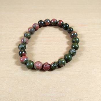 Unakite Gem Bead Bracelet Size 8MMfor men & woment Chakra  Bracelet 4