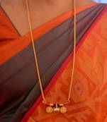Golden rope chain mangalsutra LONG with triple vati one gram gold