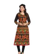 Multicolor printed cotton-kurtis