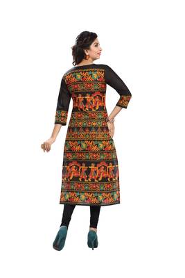 Multicolor printed cotton-kurtis 2