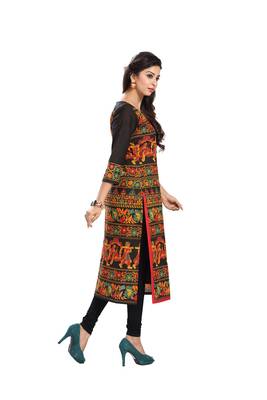 Multicolor printed cotton-kurtis 4