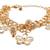 gold metal charm bracelet AJB8