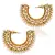 Very festive ethnic hoop bali pearl India copper bollywood earring
