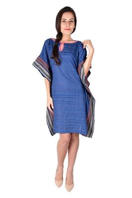 Fringe On Top Knee Length Kaftan 1