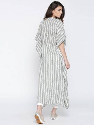 Retro Aztec Front Open Maxi Kaftan 2