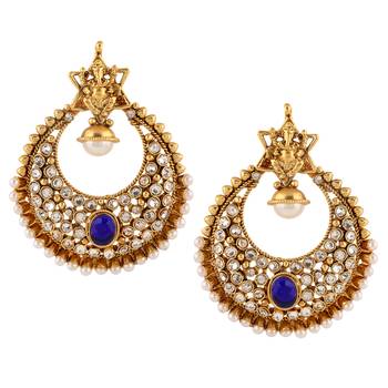 Blue cubic zirconia earrings 1