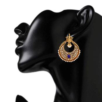 Blue cubic zirconia earrings 3